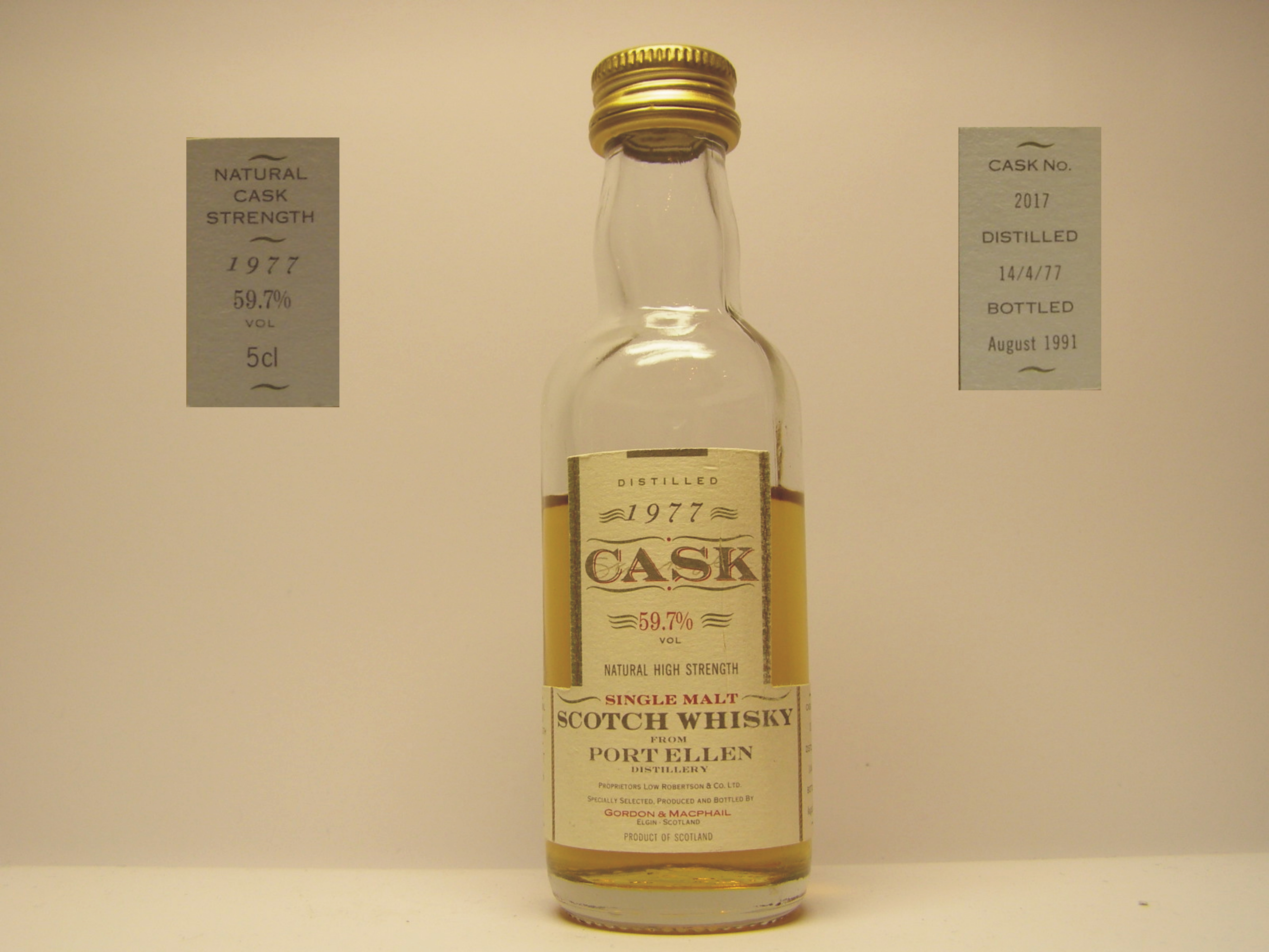 SMSW 1977-1991 "G&M Cask" 5cl 59,7%VOL